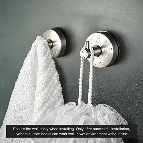 YOHOM Stainless Steel Vacuum Suction Cup Holders
