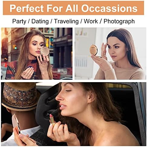 GAOLZIUY Rose Gold Compact Mirror for Daughters Elegant and Personal