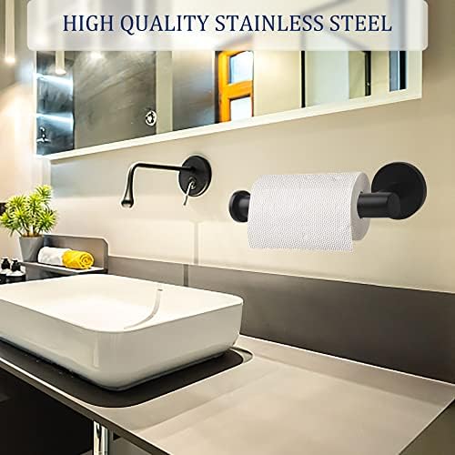 Matte Black 3-Piece Adjustable Bathroom Hardware Set