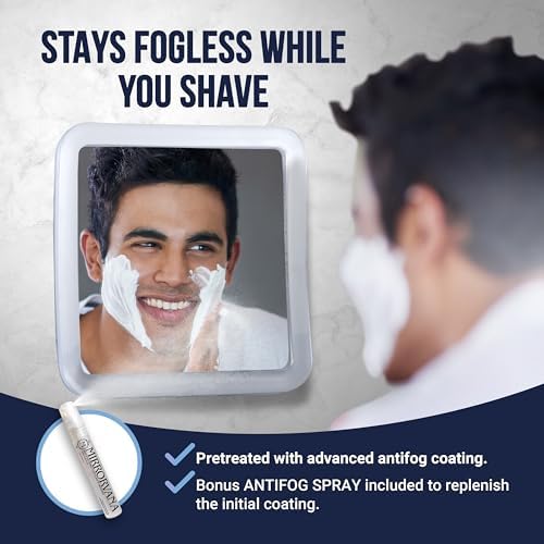 Compact Travel Mirror for Shaving on the Go