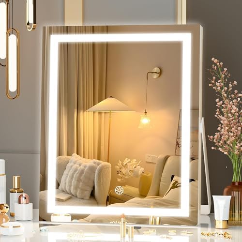 Vanity Mirror with Smart Lighting Rotation For Perfect Touch