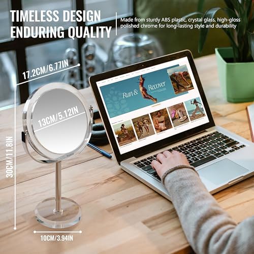 20X Magnifying Double Sided Makeup Mirror for Women