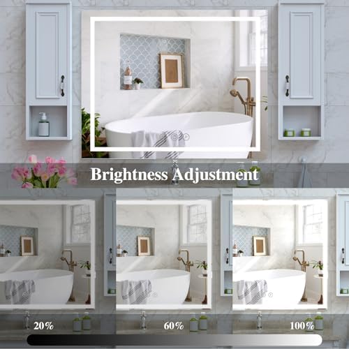 Ergonomic LED Vanity Mirror with USB Charging for MakeUp