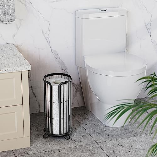 Toilet Paper Holder Stand Heavy-Duty Modern Style
