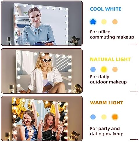 VANITII Hollywood Vanity Mirror with Lights
