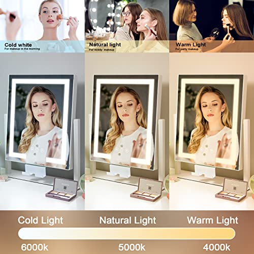 Kottova Hollywood Vanity Mirror with 360 Rotation and 10X Magnification