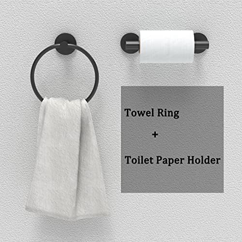 Stainless Steel Toilet Paper Holder with Rust-Resistant Matte Finish