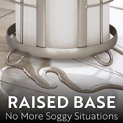 GetYourHandOnBROOKSTONE Nickel Toilet Paper Holder Freestanding Bathroom Tissue Organizer