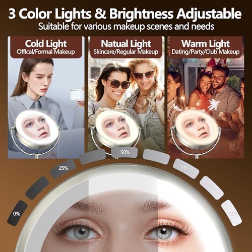 20X Magnifying Lighted Makeup Mirror for Daily Use