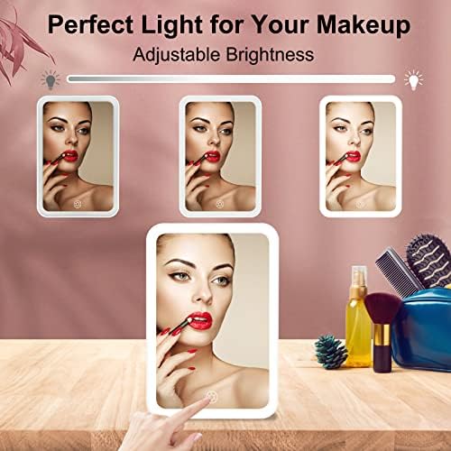 Travel-Friendly Makeup Mirror with 72 LEDs
