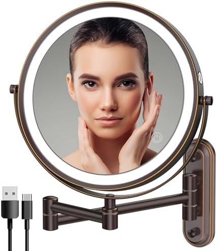 Stylish Wall-Mounted Makeup Mirror