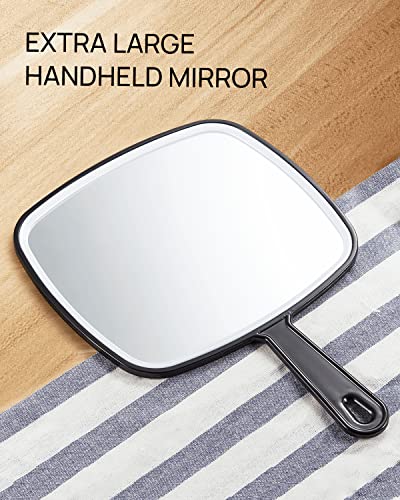 OMIRO Hand Mirror - Extra Large Black 3-Piece Set
