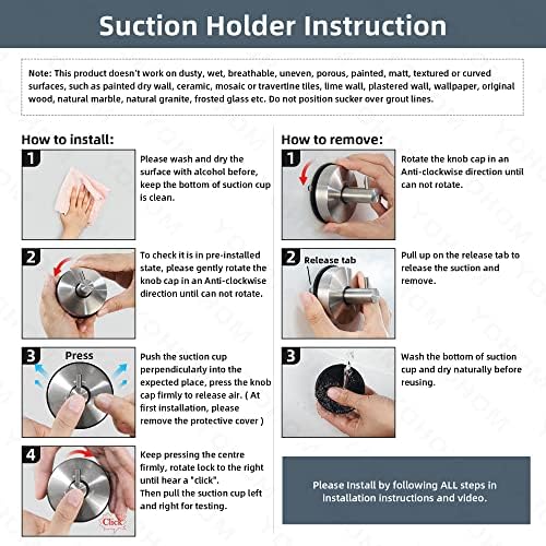 YOHOM Suction Cup TowelRing - Durable Efficient Bathroom Organizer