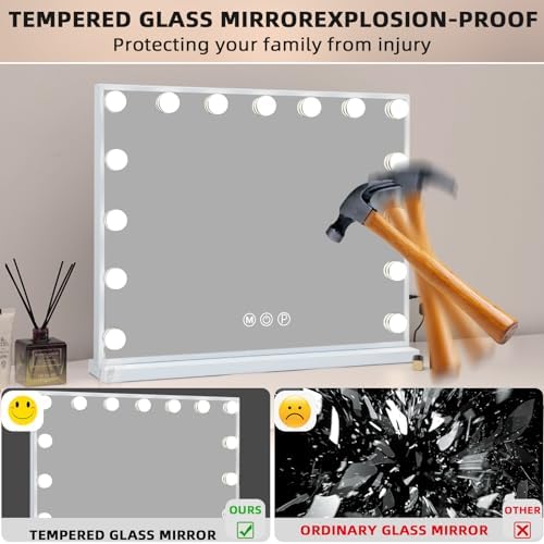 Adjustable Vanity Mirror with 3 Lights Modes