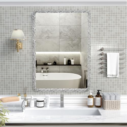 GOTOME Crystal Acrylic Vanity Mirror with LED Brightness
