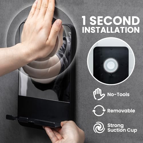 Fogless Shower Mirror wRazor Holder