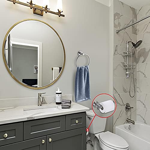 Sturdy Stainless Steel Towel Toilet Paper Holder Set