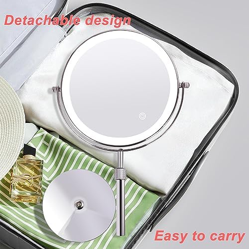 Adjustable 10X Makeup Vanity Mirror with Lights