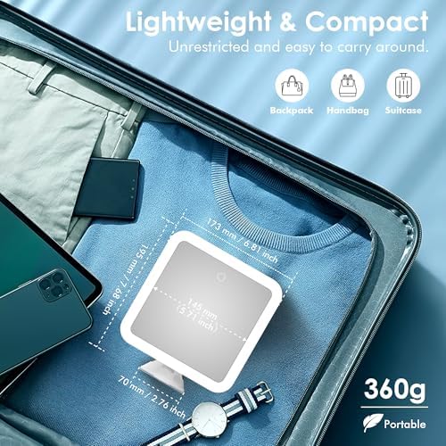 Glimmerx 10X Magnifying Lighted Makeup Mirror