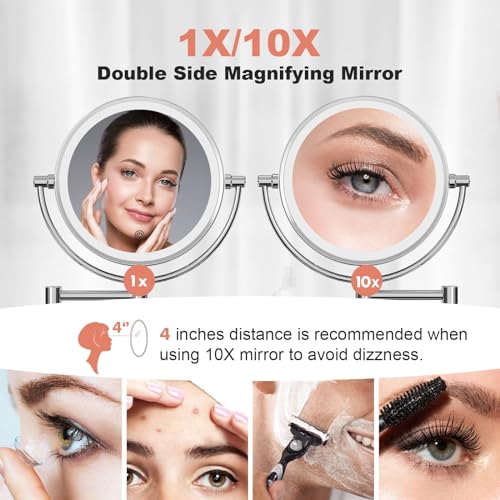 FASCINATE Wall-Mounted Makeup Mirror