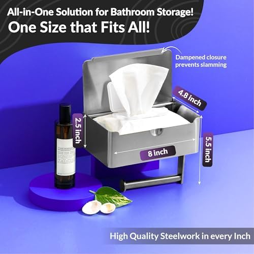 Premium Toilet Paper Holder Stainless Steel