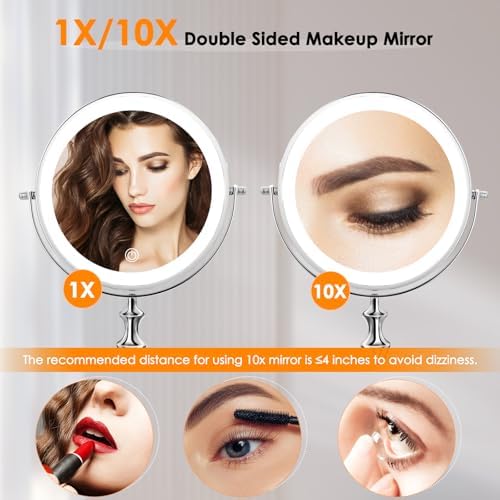 Versatile 8 LED Makeup Mirror