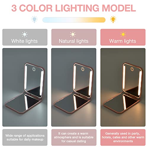Kintion Rechargeable Pocket Mirror for Women