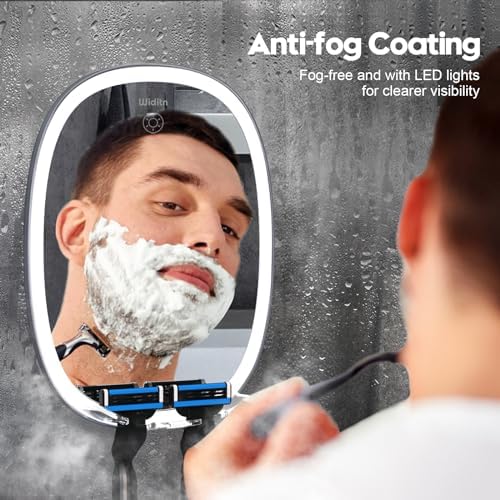 Adjustable LED Fog-Free Shaving Mirror for Bathroom