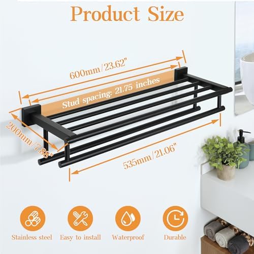 Premium Towel Rack for Bathroom Stainless Steel