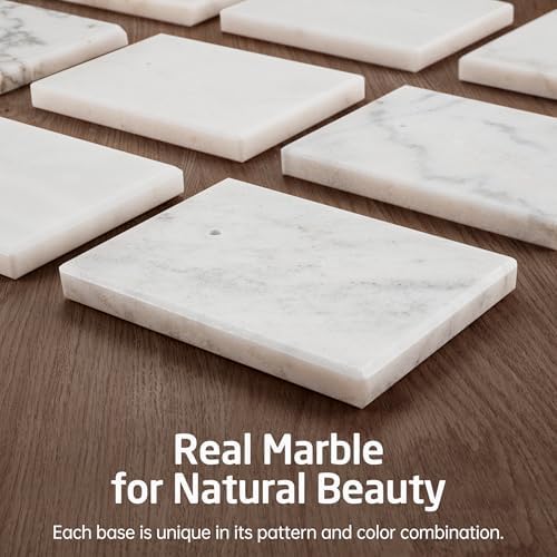 KES Natural Marble Free Standing Toilet Paper Holder Stand