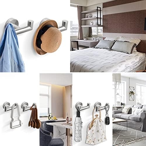 NearMoon Double Towel Hook Heavy Duty Rustproof