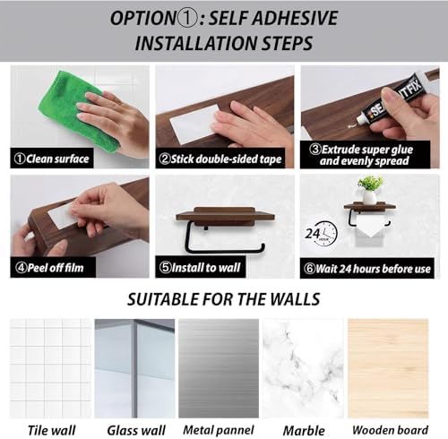 Stylish Wall-Mounted Toilet Paper Holder
