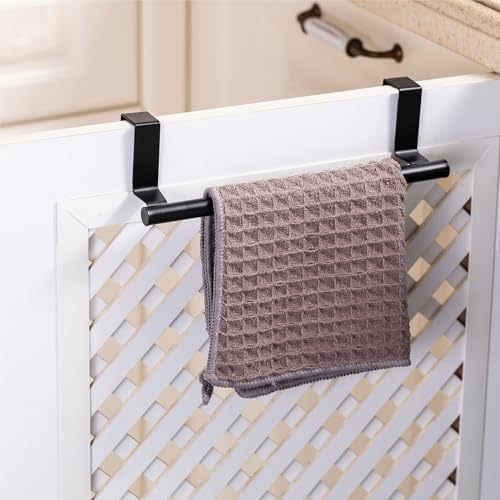 Stainless Steel Cabinet Towel Holder Matte Black