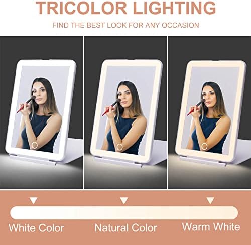 Moccus LED Foldable Travel Makeup Mirror