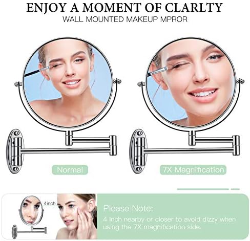 7X Wall-Mounted Makeup Mirror