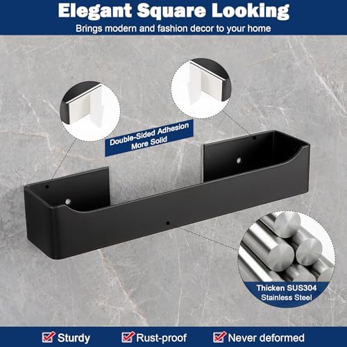 NearMoon Self-Adhesive Stainless Steel Towel Holder