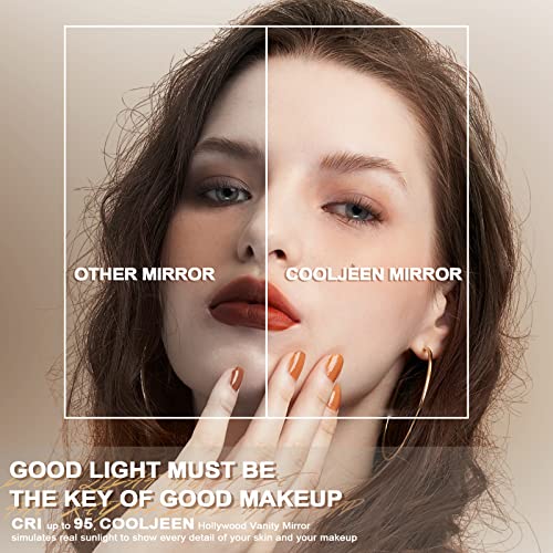 COOLJEEN Large Hollywood Makeup Mirror