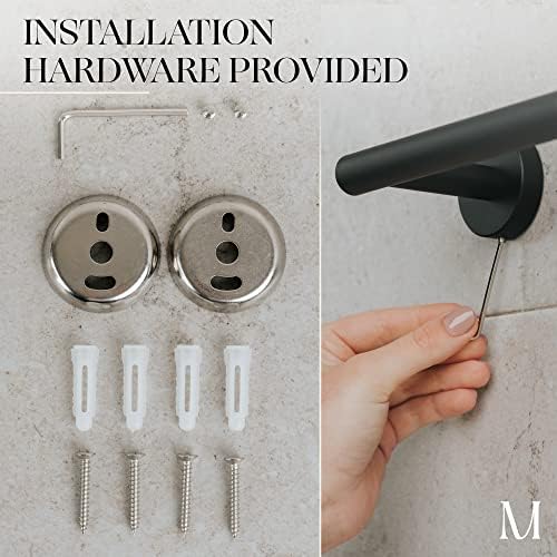 MARMOLUX ACC - Matte Black Towel Bar - 24 inch Bathroom Towel Holder
