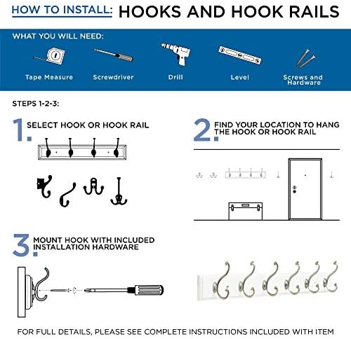 Brainerd Double Robe Hook White