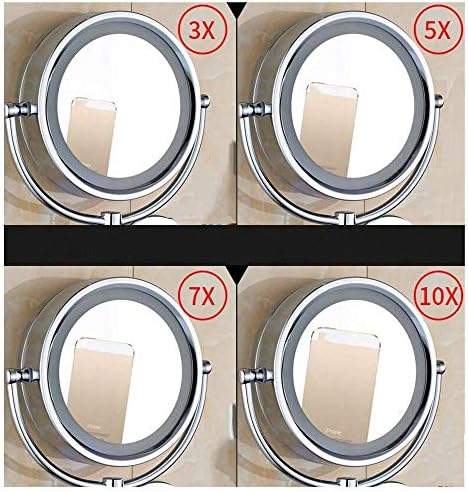 ZADIKO Luxury 360 Makeup Mirror for hotels Home Preparation with 3x5x7x10x