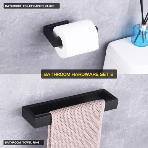 Stainless Steel Set 2-Piece Mat Black