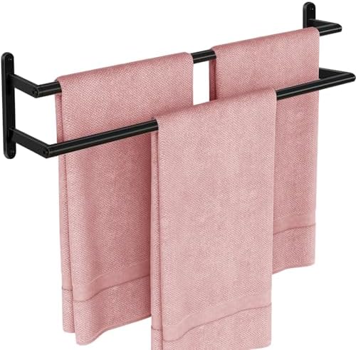 uxe Double Towel Bar Space-Saving Bathroom Organizer for Clean Vibes