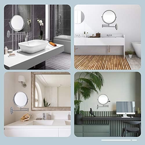 10X Wall-Mounted Makeup Mirror