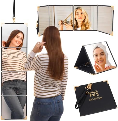 Lightweight Travel Makeup Mirror with 3-in-1 Function - Compact and Durable