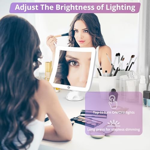 30X Magnifying Mirror with Lights for Bathroom