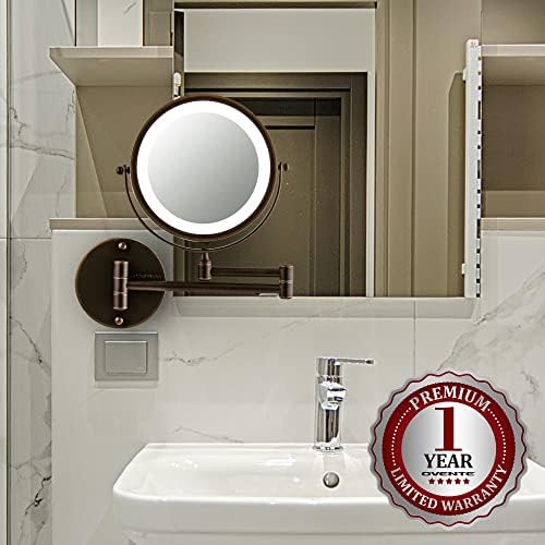 OVENTE 7X Magnifying Wall Mirror