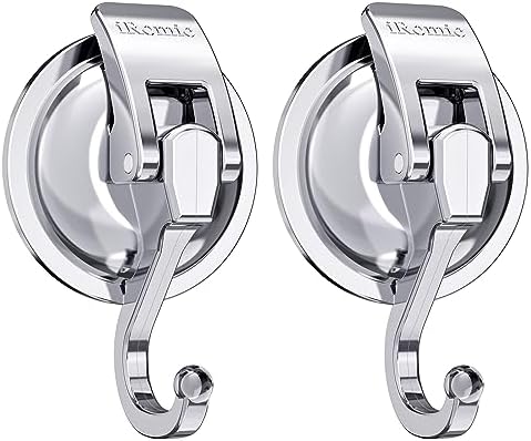 iRomic Heavy Duty Vacuum Suction Cup Hooks 2Pack