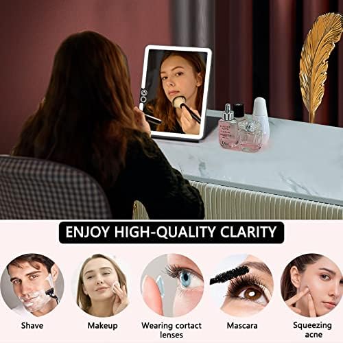 WEILY 72 LED Touch-Screen Folding Makeup Mirror
