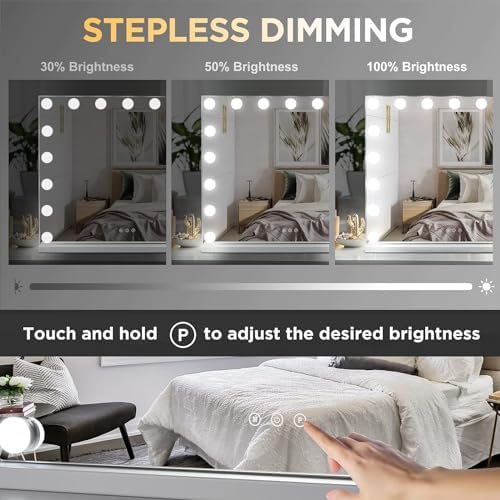Vanity Mirror with 3 Lights Modes Touch Control