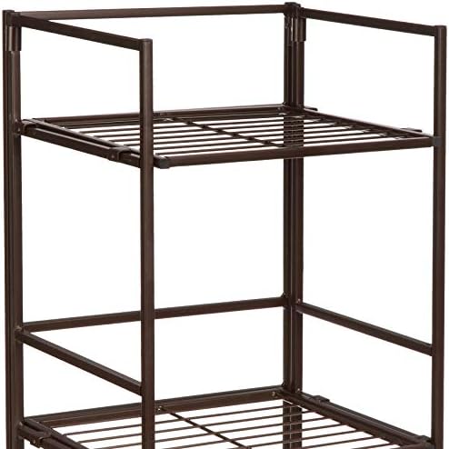 Amazon Basics 4-Tier Iron Bathroom Shelf Black